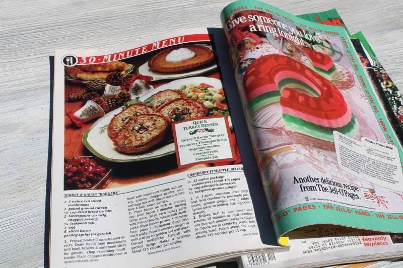 photo of 80s 90s vintage Good Housekeeping Christmas magazines lot, holiday recipes,tons of cookies & baking, ads! #7